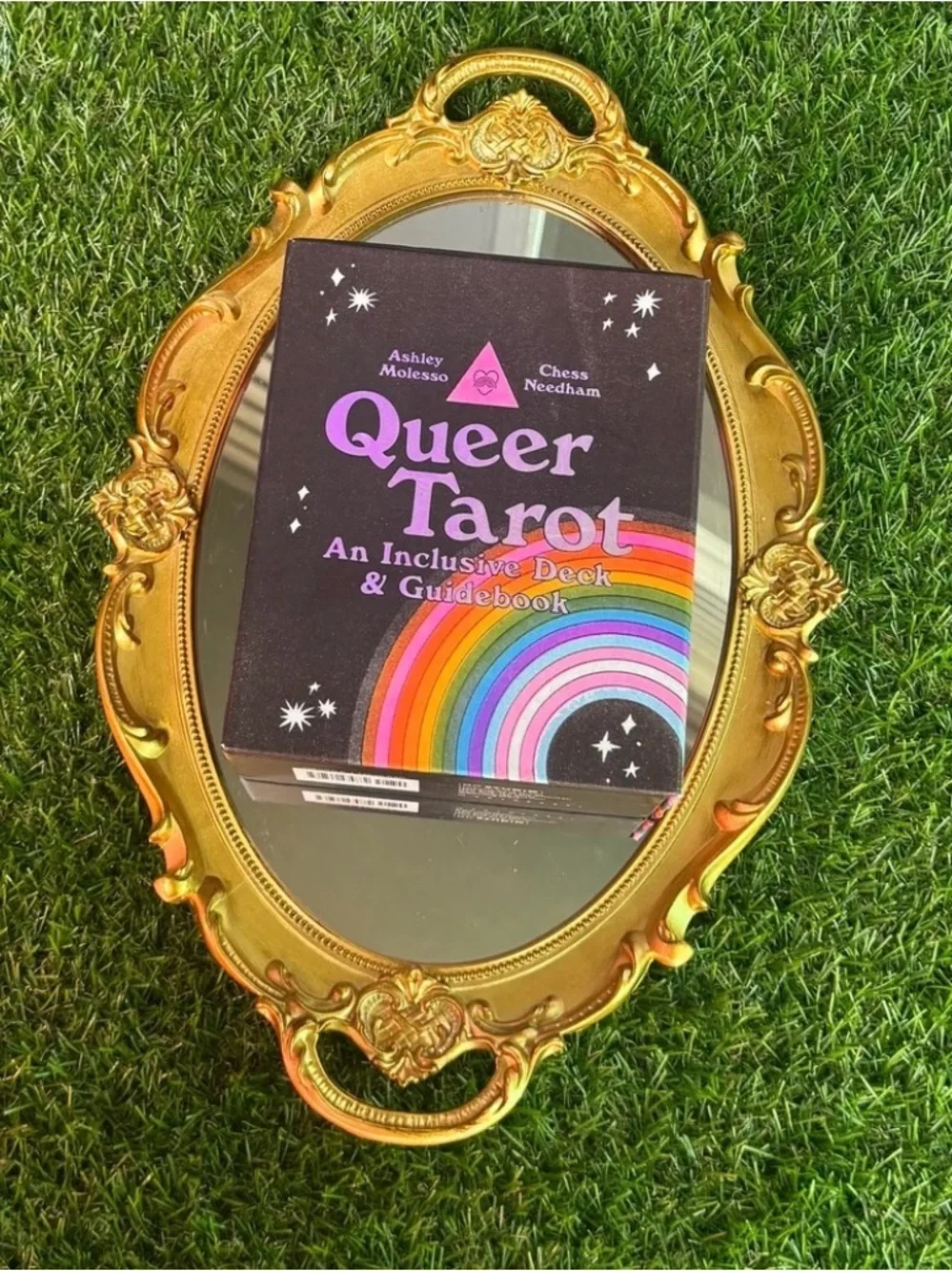 Queer Tarot An Inclusive Deck & Guidebook - Black with Rainbow Accents